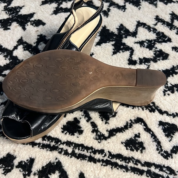 Terran black goat leather wedges.  Hand made in Turkey size euro 39 - Picture 5 of 5